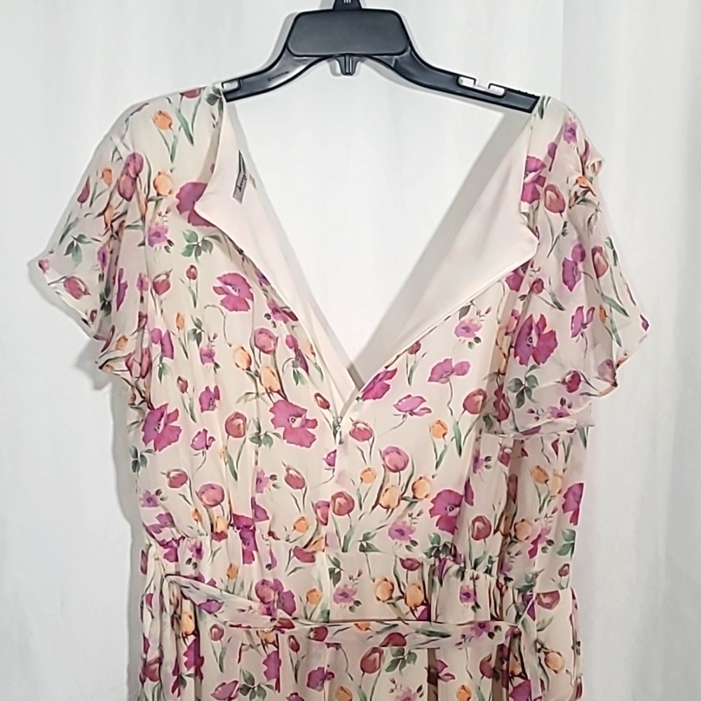 Danny & Nicole fully lined jumpsuit floral print Wide Leg - Picture 8 of 9